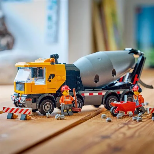 Конструктор LEGO City Бетонозмішувач 371 деталь Пластик 28х26х6 см