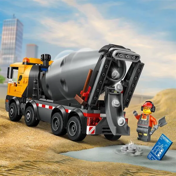 Конструктор LEGO City Бетонозмішувач 371 деталь Пластик 28х26х6 см