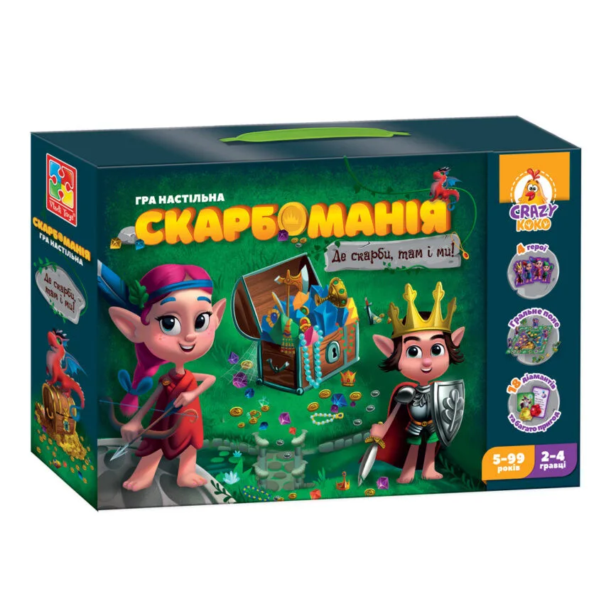 Настільна гра Vladi Toys картон 74 деталі багатоколірна