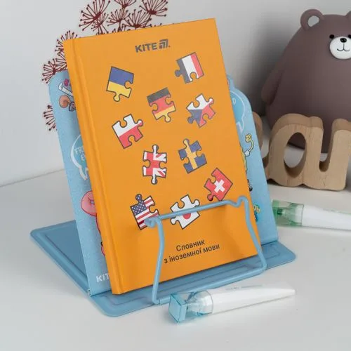 Підставка для книг металева Kite фіксована 6 положень для навчання та читання підтримка книг