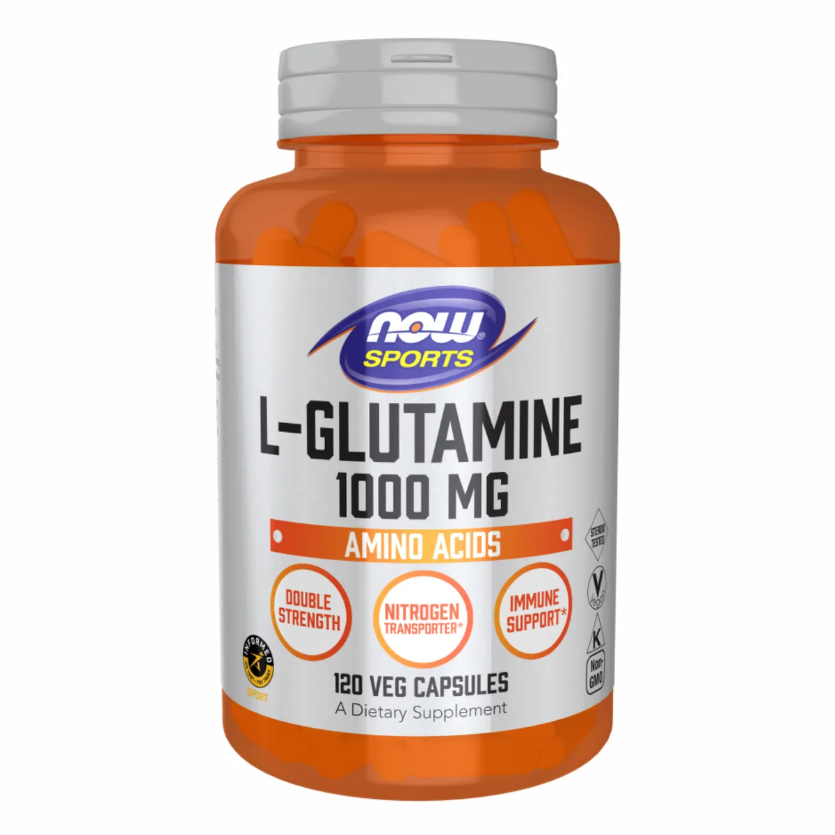 L-Глутамин Now Foods 1000 мг 120 капсул