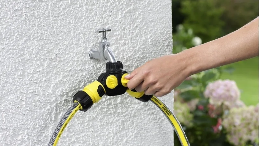 Распределитель для полива Karcher, 3/4", 1/2", двухканальный распределитель воды