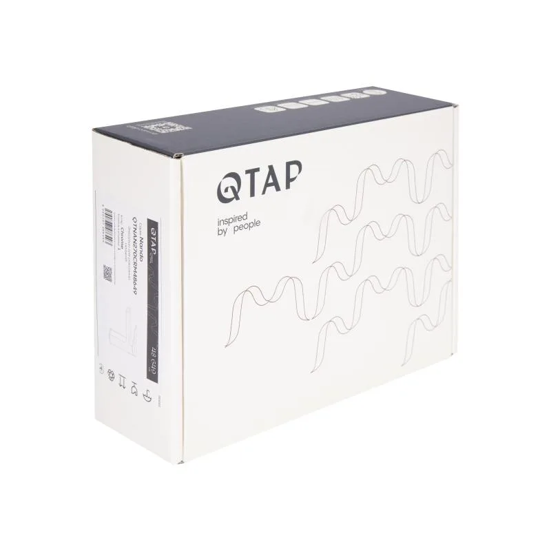 Змішувач для раковини Qtap Nando 115 мм латунь хромований