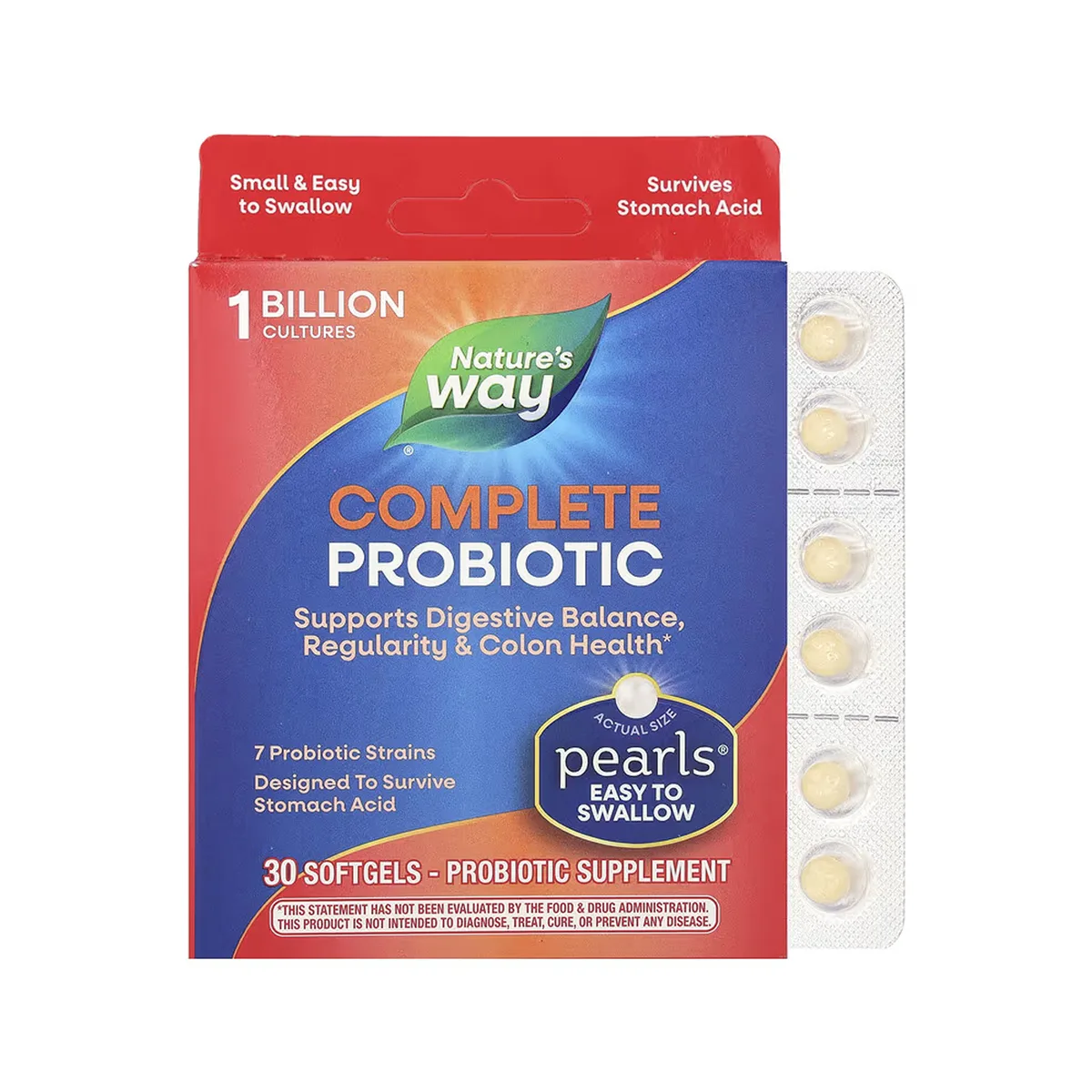 Пробіотики Pearls Complete Probiotic 30 капсул м'яких для травлення та імунітету
