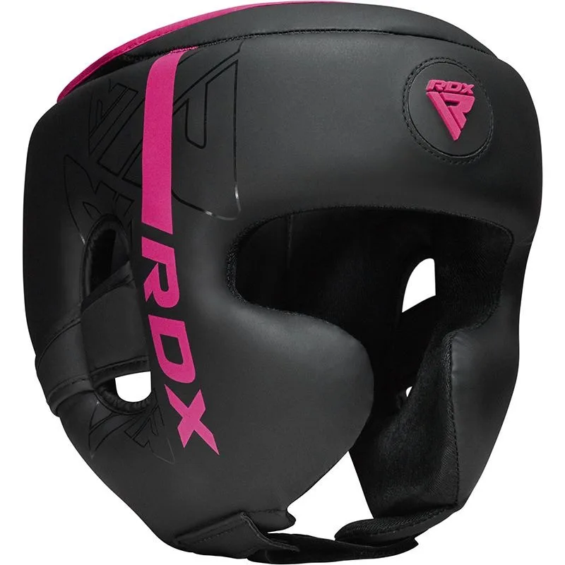 Боксерський шолом RDX PU шкіра S Рожевий