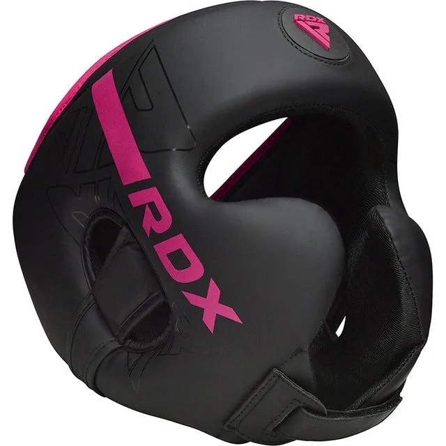 Боксерський шолом RDX PU шкіра S Рожевий