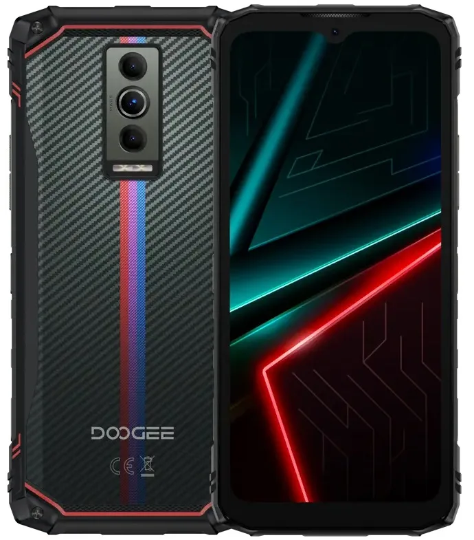 Смартфон Doogee 6,56 дюйм червоно-синій 4ГБ 128ГБ 6150мАг 2SIM