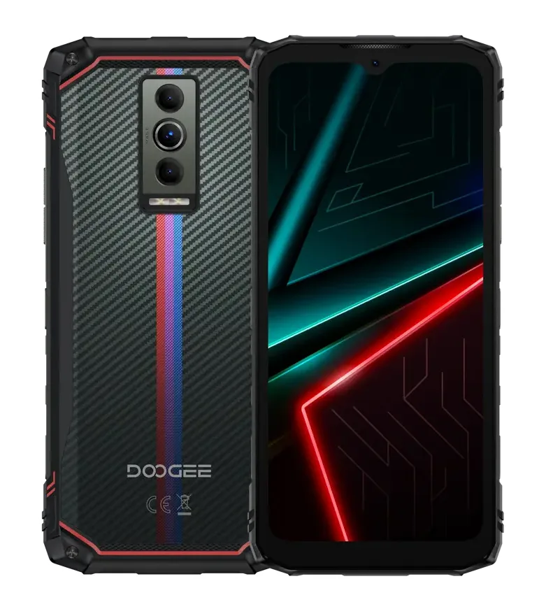 Смартфон Doogee 6,56 дюйм червоно-синій 4ГБ 128ГБ 6150мАг 2SIM