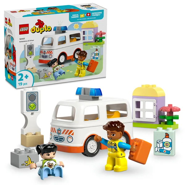 LEGO DUPLO Конструктор Швидка допомога 19 деталей пластик 26х19х9 см