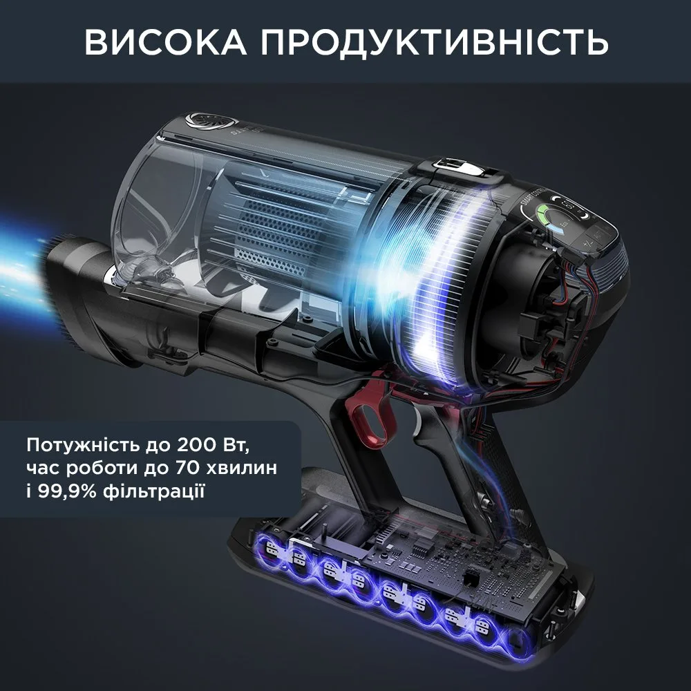 Пылесос Rowenta беспроводной аккумуляторный 480Вт 0 9л для домашних животных 70мин
