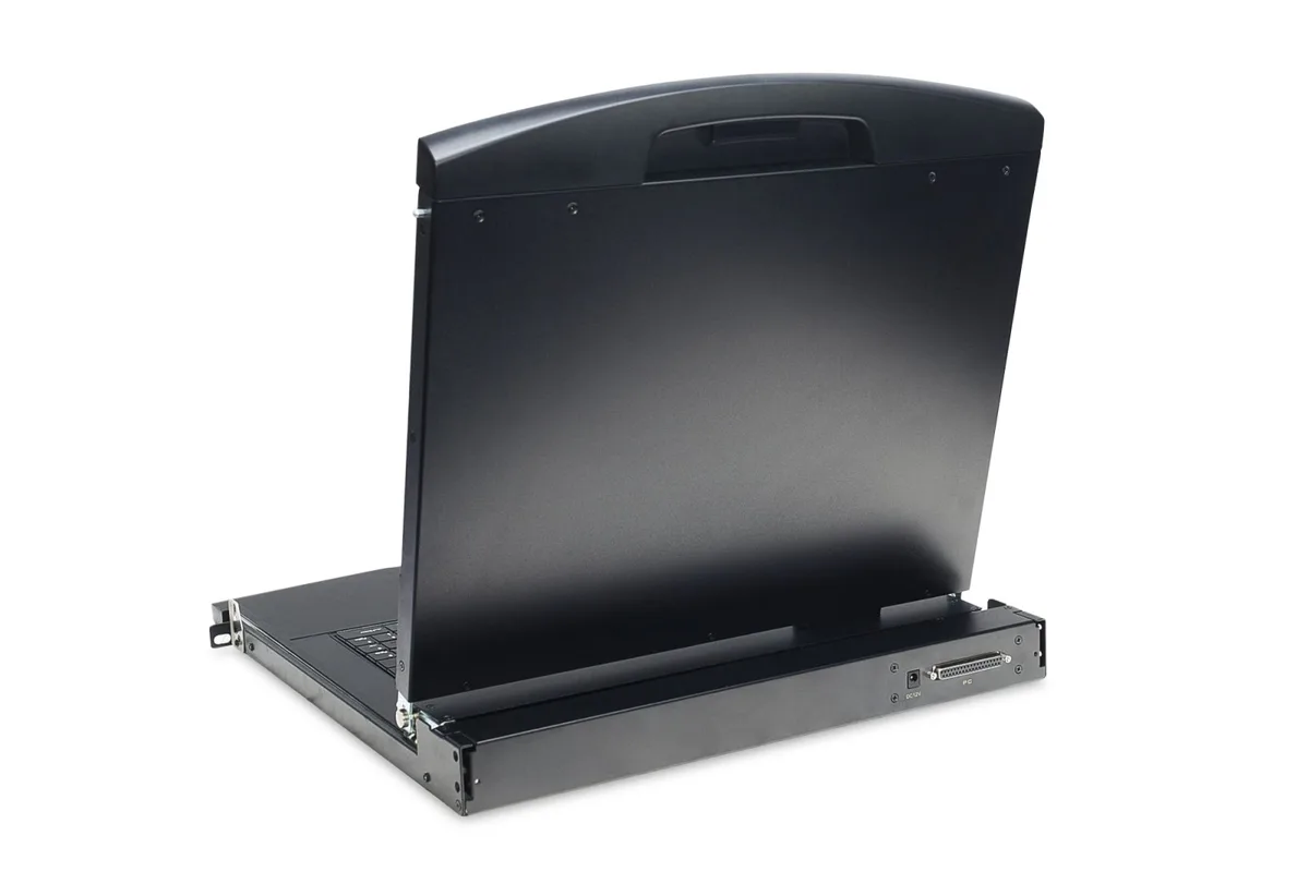 Консоль DIGITUS Modular 19" TFT, 16 port KVM, US keyboard, чорна
