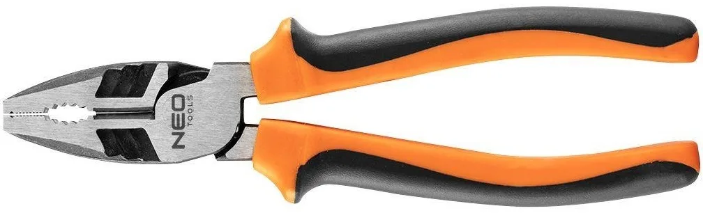 Комбіновані плоскогубці Neo Tools 200мм, CrNi, знижені зусилля до 40%.