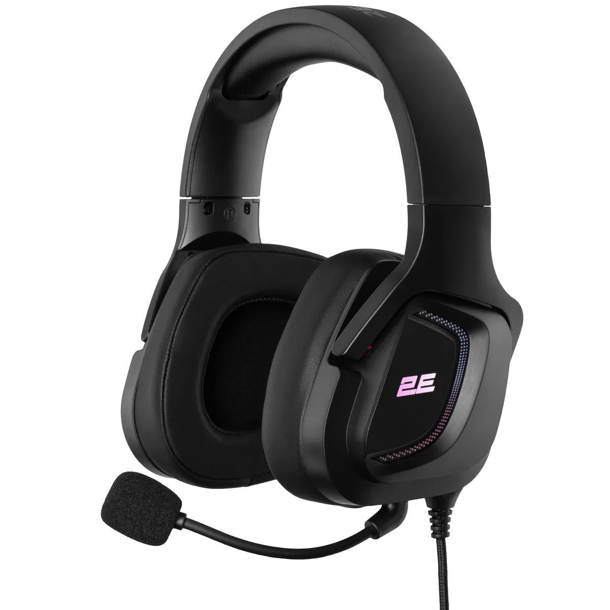 Игровая гарнитура 2E GAMING HG340, mini-jack/dual 3.5мм, RGB, 2м, черный