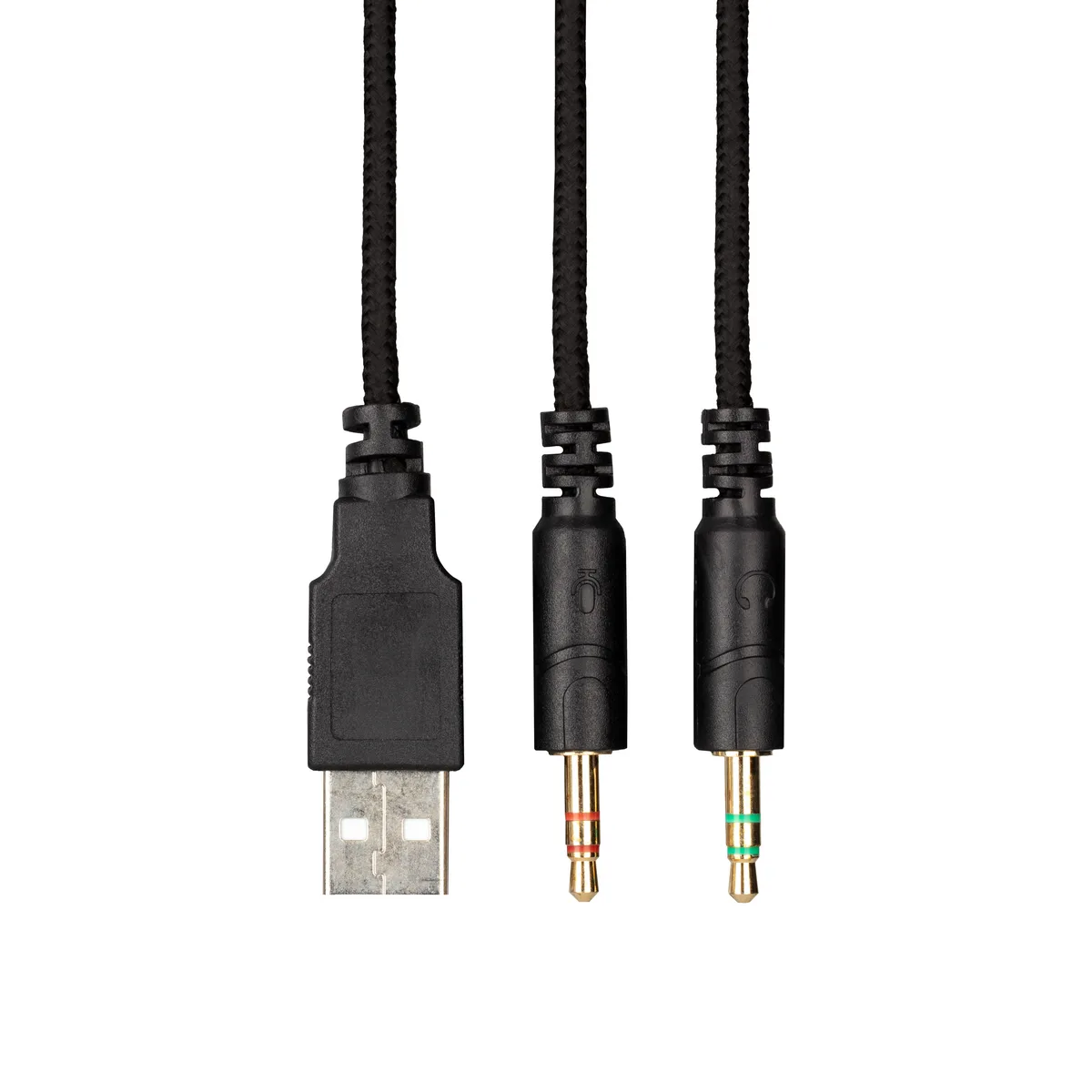 Игровая гарнитура 2E GAMING HG340, mini-jack/dual 3.5мм, RGB, 2м, черный