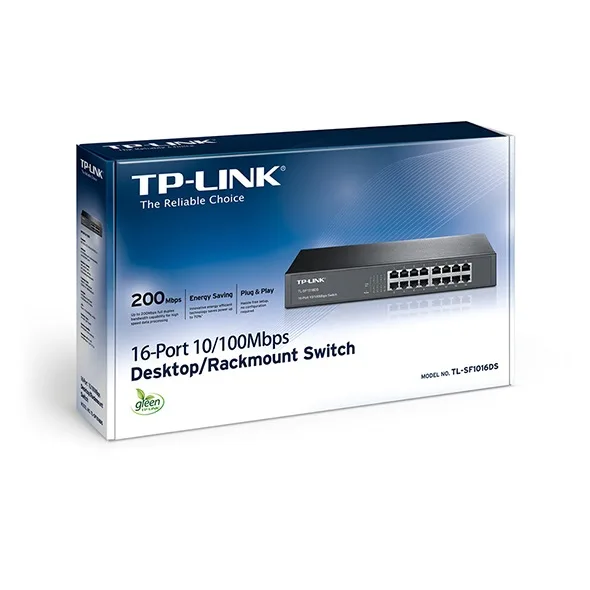 Комутатор TP-LINK TL-SF1016DS 16xFE, Некерований