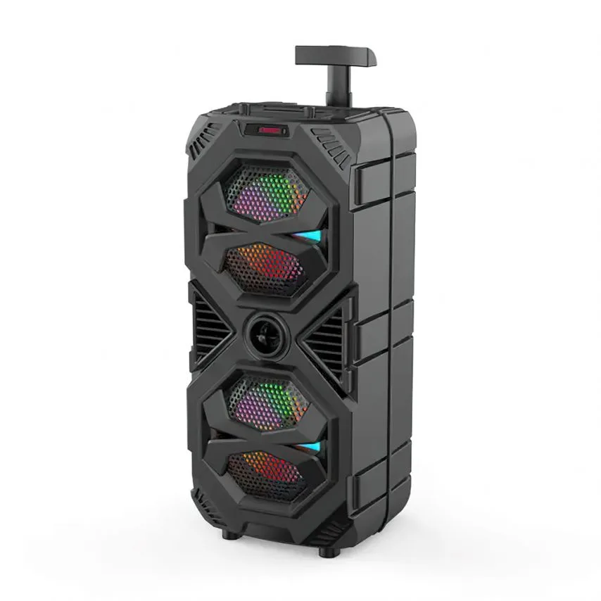 Портативна колонка Bluetooth 40W ABS 595х260х250 мм Чорна