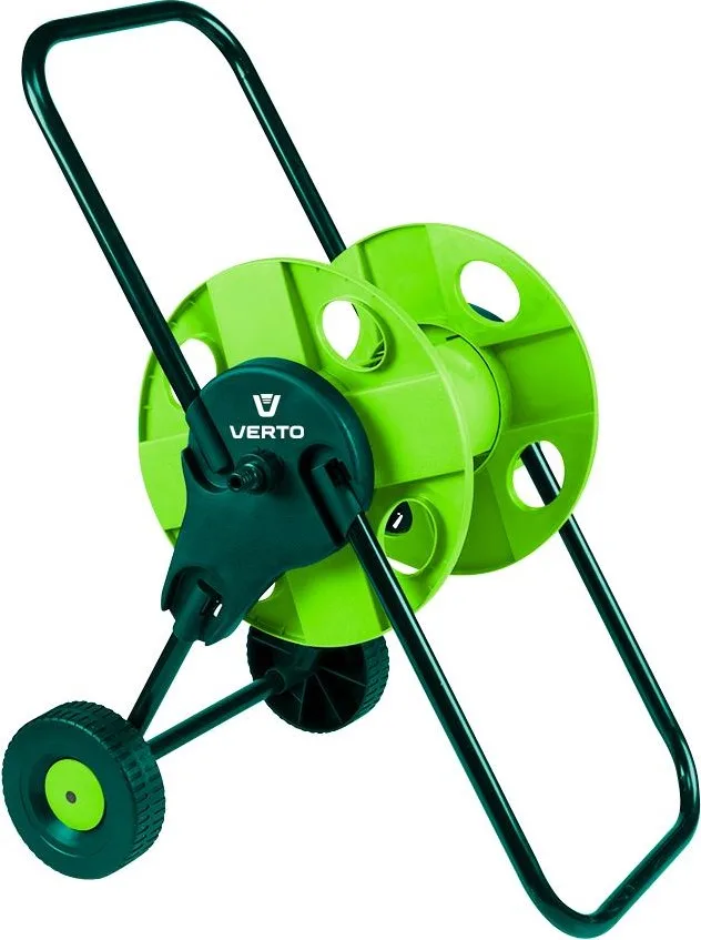 Котушка для шланга Verto на колесах, місткість 45м (1/2"), 35м (5/8"), 15м (3/4")