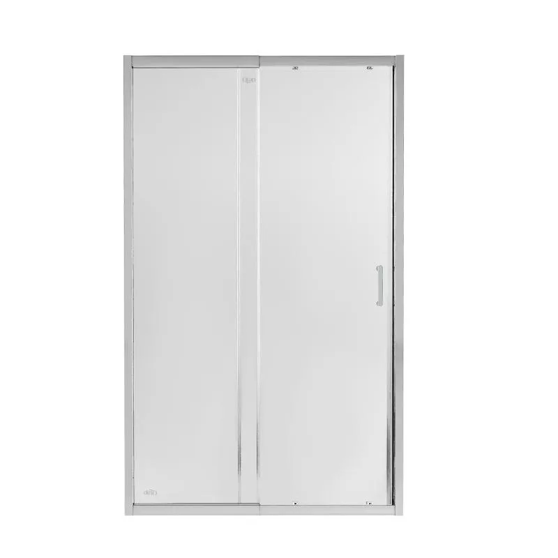 Душевые двери в нишу Qtap CRM2013-14.C6 130-140x200 см прозрачное стекло 6 мм хром