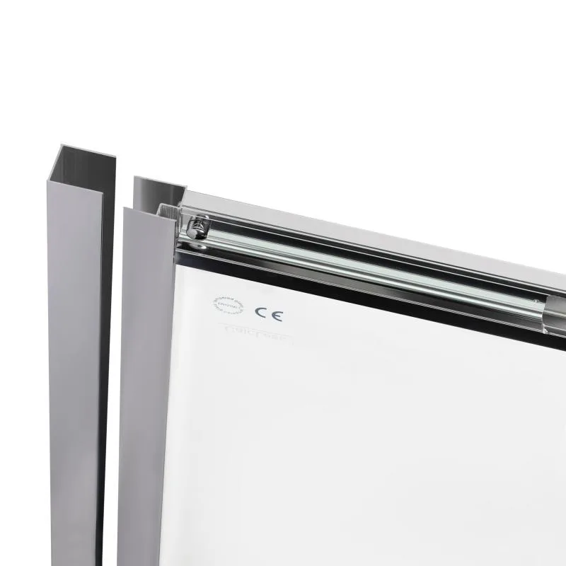 Душові двері в нішу Qtap CRM2013-14.C6 130-140x200 см прозоре скло 6 мм хром
