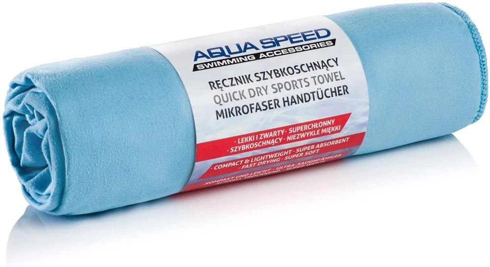 Рушник AQUA SPEED микрофибра 70x140 см голубой унисекс