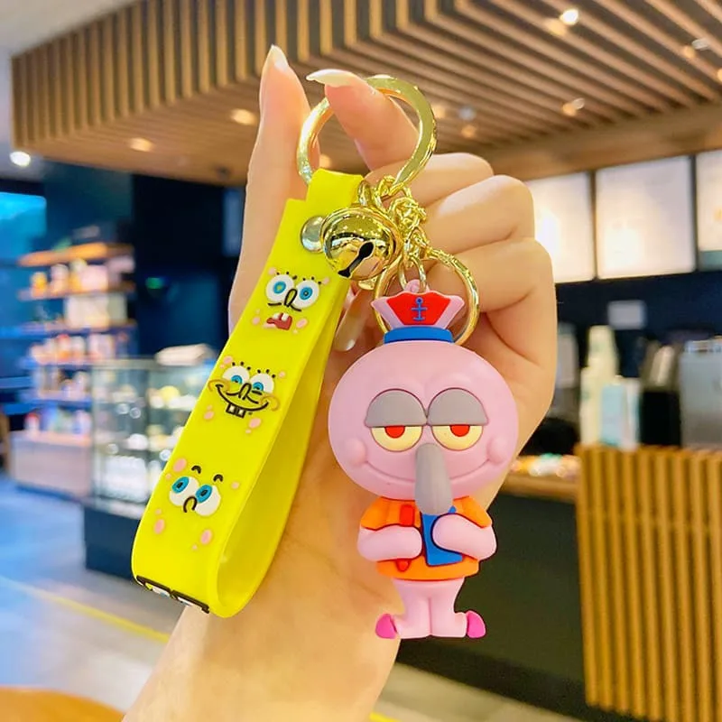 Брелок Сквідвард 3D Nickelodeon 4,5х3,2х1,5 см ПВХ вініл