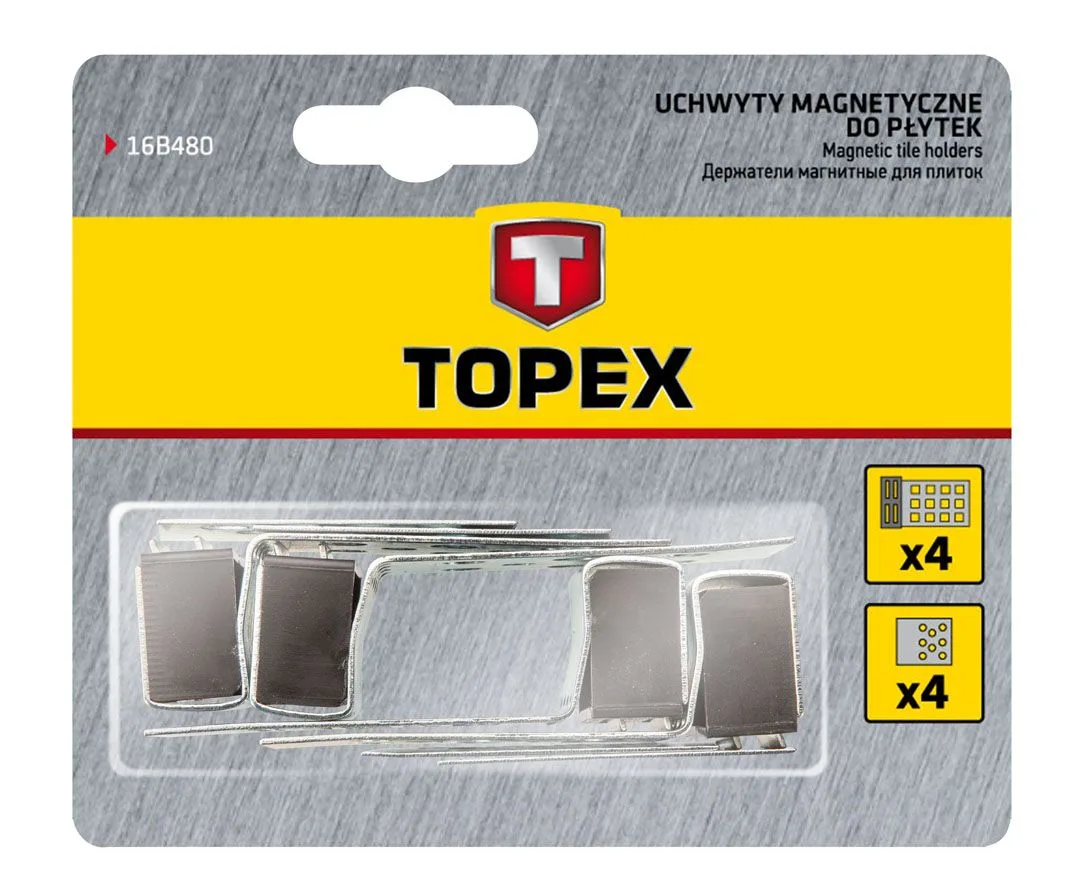 Магниты для плитки TOPEX, 4 шт.