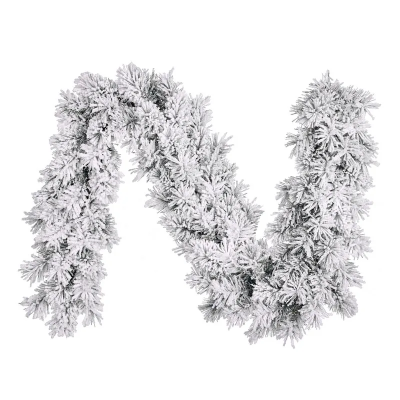 Гірлянда Dinsmore Frosted ПВХ 270 см зелена з снігом
