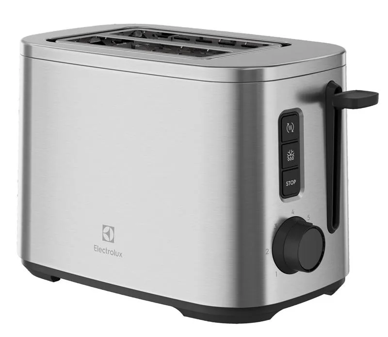 Тостер Electrolux 800Вт з LED-дисплеєм, металевий корпус.