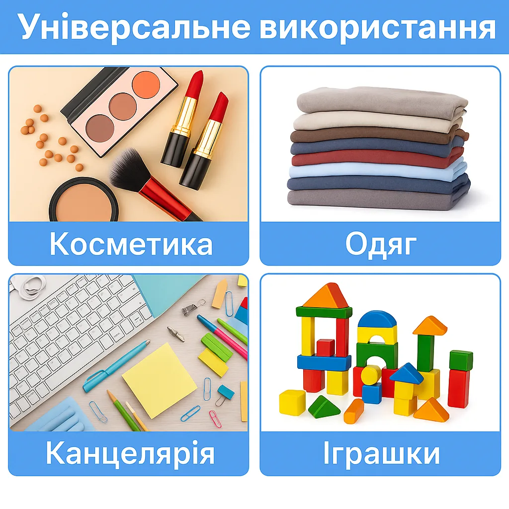 Набір пакетів для зберігання LoveYouHome поліетилен 15 шт 35х45 см 30х40 см 20х30 см матовий