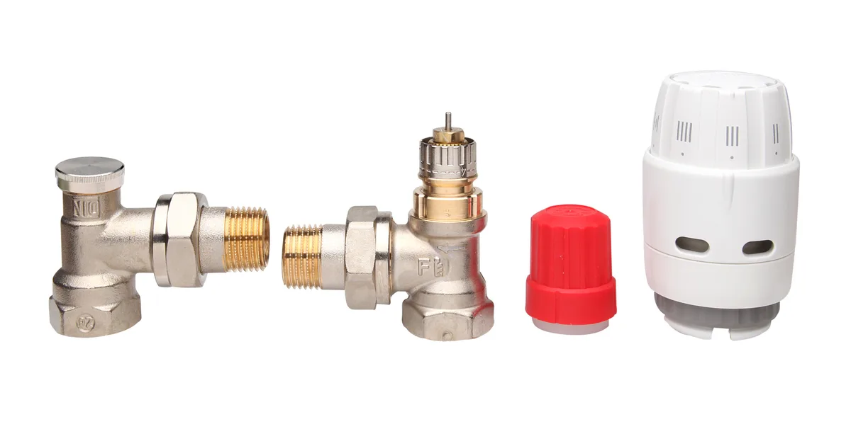 Комплект термостатичний Danfoss RAS-C2 + RA-N + RLV-S, H-подібний, нижнє підкл, RA, 1/2", кутовий