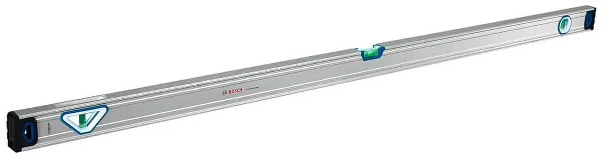 Рівень Bosch Professional 120 см, 3 бульбашки, алюмінієвий корпус.