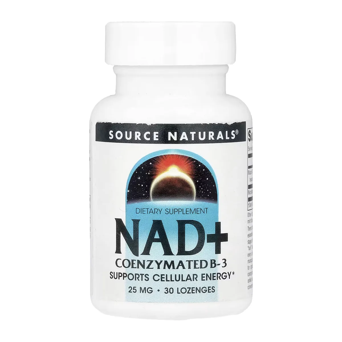 NAD+ Coenzymated B-3 пастилки 30 шт Source Naturals мятные
