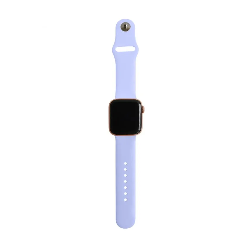 Ремешок Apple силиконовый 38-40мм S/M лавандовый