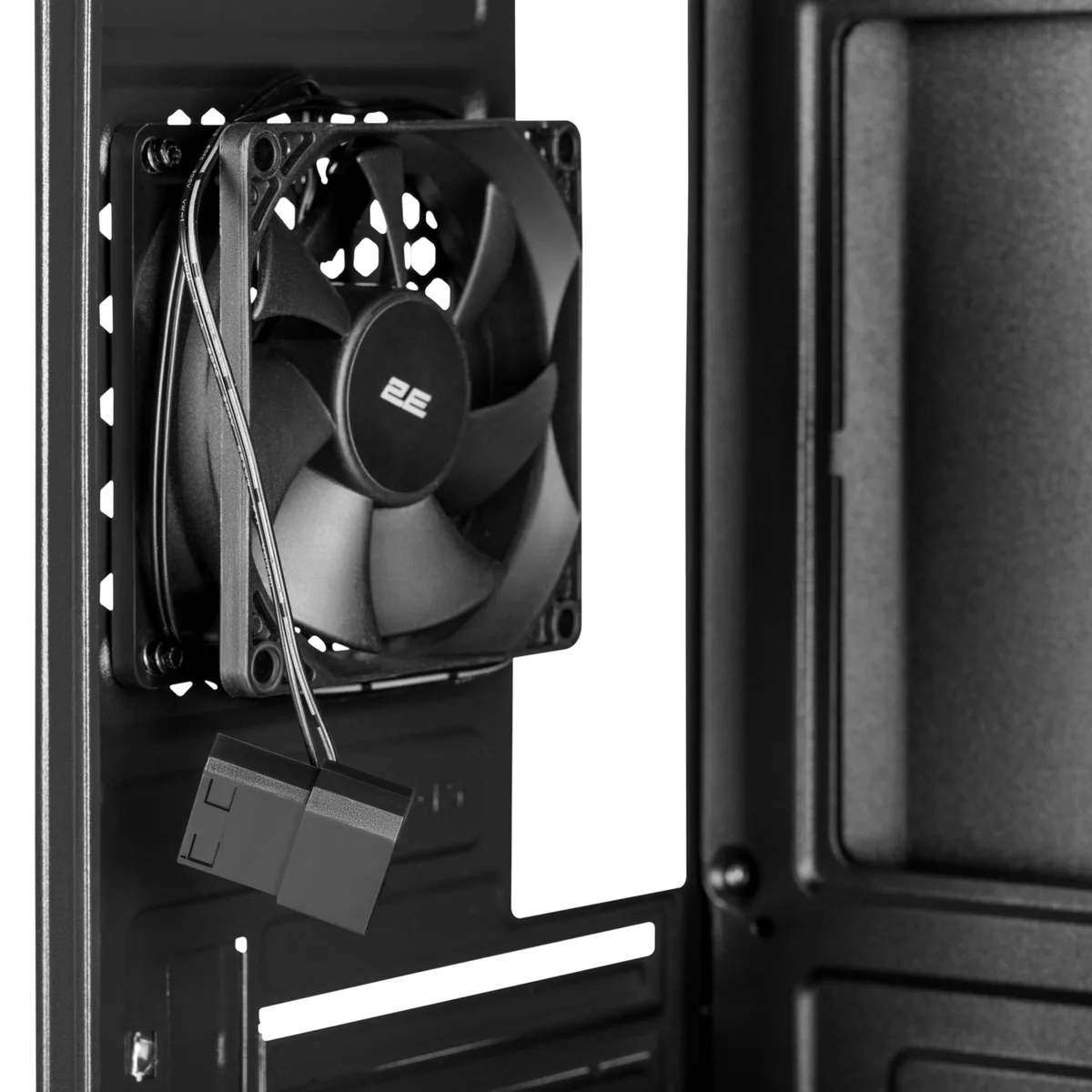 Корпус 2E TeamX TMX03 з БЖ 2E ATX500W, 2xUSB3.0, 1x80мм, VGA 220мм, mATX, чорний