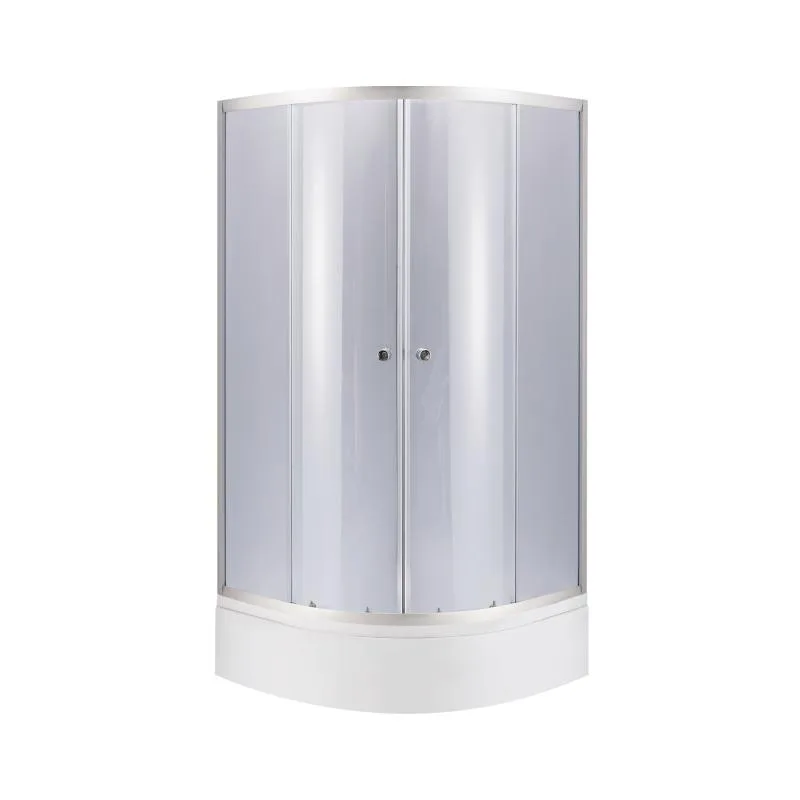 Душевая кабина полукруглая Latwa SC80x80.SAT.MID.GR 80x80 см тонированное стекло 4 мм Сатин