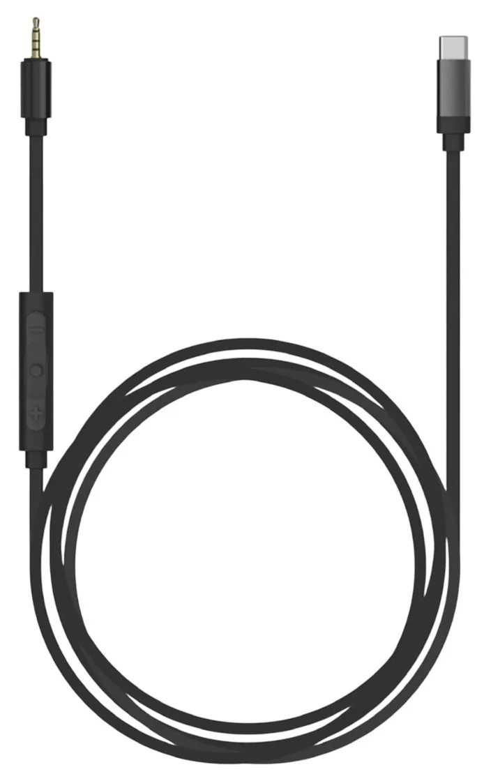 Кабель Koss USB-C 1,2 м чорний для навушників