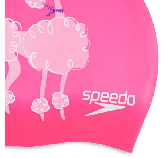 Шапка для плавання SPEEDO силікон дитяча OSFM рожевий білий