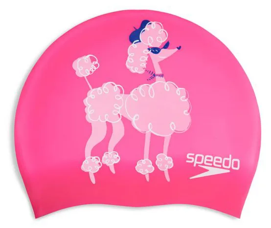 Шапка для плавання SPEEDO силікон дитяча OSFM рожевий білий