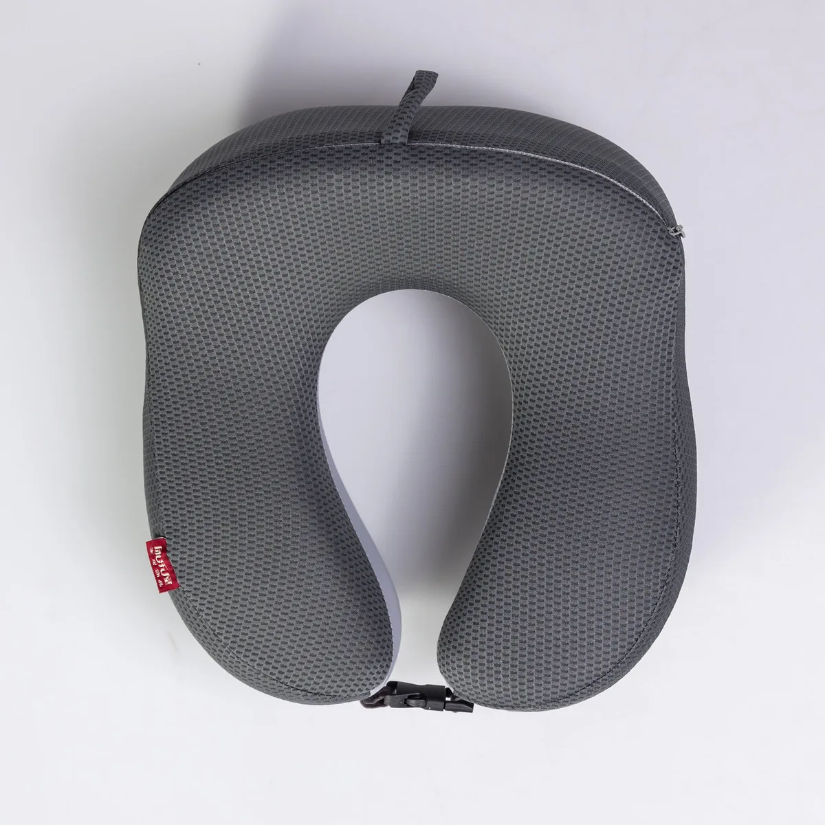 Подушка для шиї Camelback Memory Foam 25х23х14 см Сіра