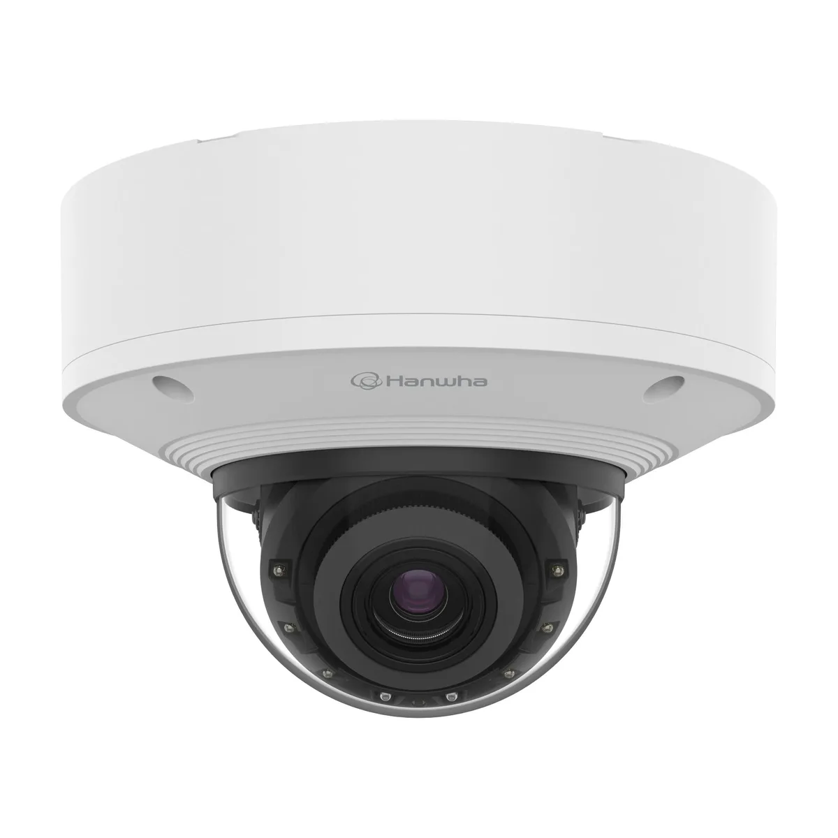 Камера IP Hanwha PNV-A6081R, 2MP, Dome, 4.38-9.33mm AVF, f/1.3-2.15, IR40m, DC 12V/PoE+, IP66/IP67/IP6K9K, IK10+, NEMA4X