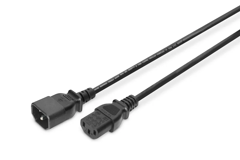 Кабель живлення DIGITUS C13 > C14, 1.2м, чорний
