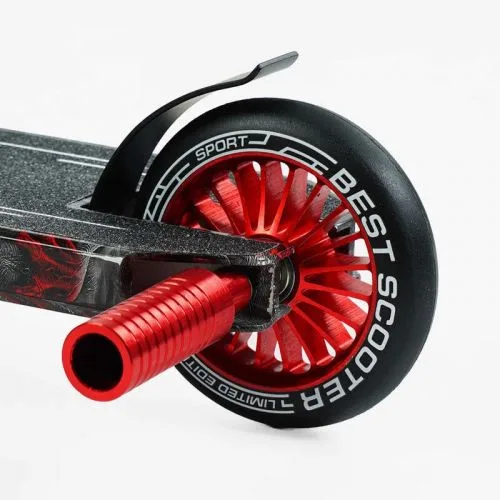Самокат трюковый Best Scooter HIC-система алюминиевый диск для трюков и катания на скейтпарке колеса PU 110мм.