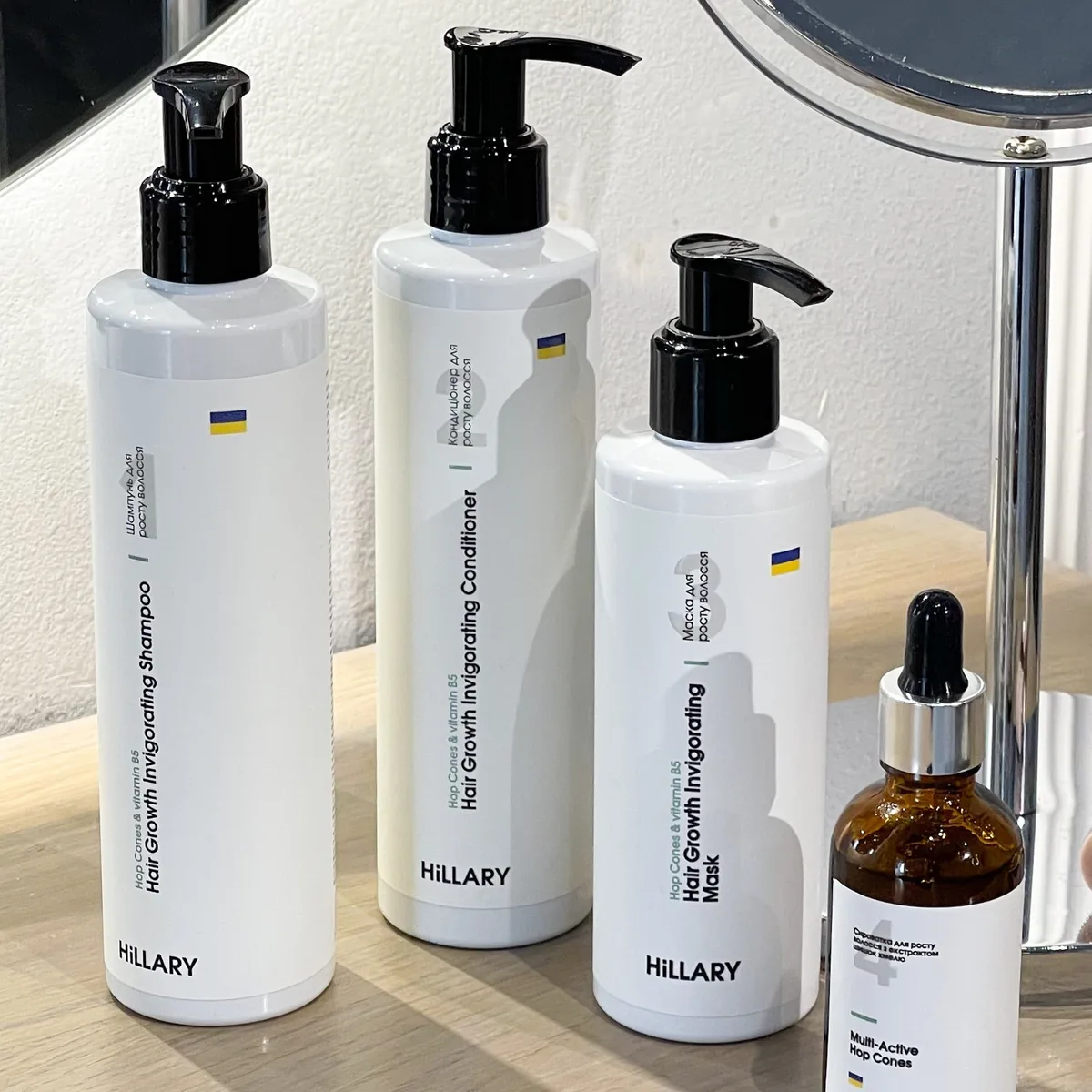 Шампунь + Кондиціонер Hillary Hop Cones & B5 Hair Growth Invigorating, 500 мл