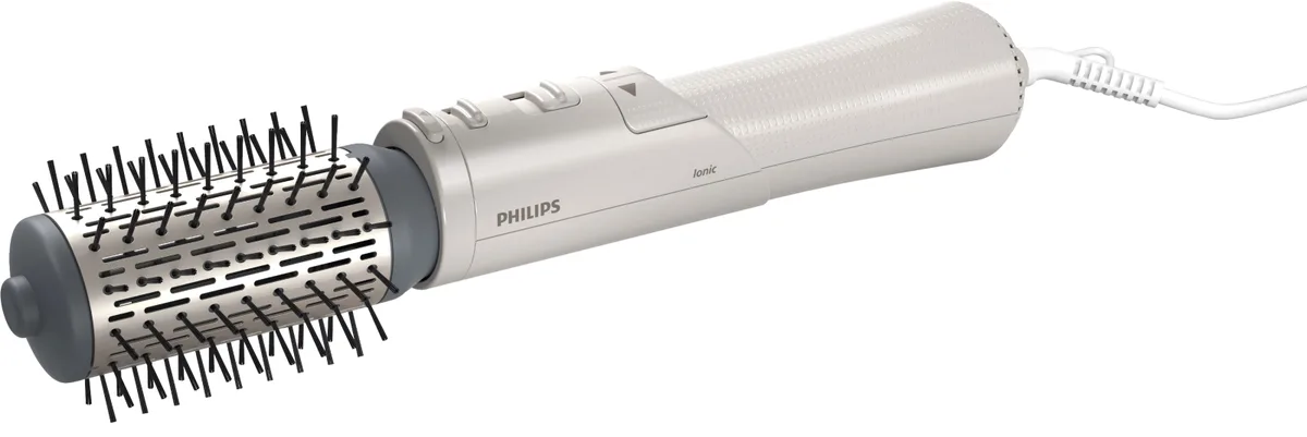 Фен-щітка Philips 1000 Вт керамічна біла 50 мм для об'єму з іонізацією