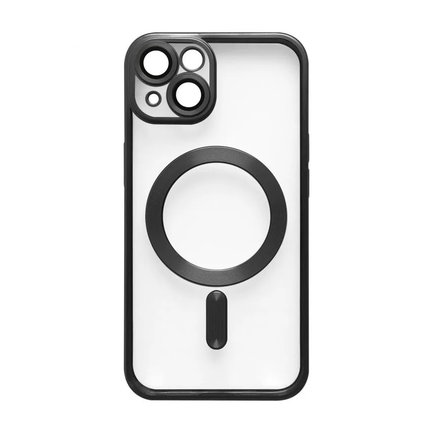 Чохол MagSafe для iPhone 13 матовий чорний силікон пластик