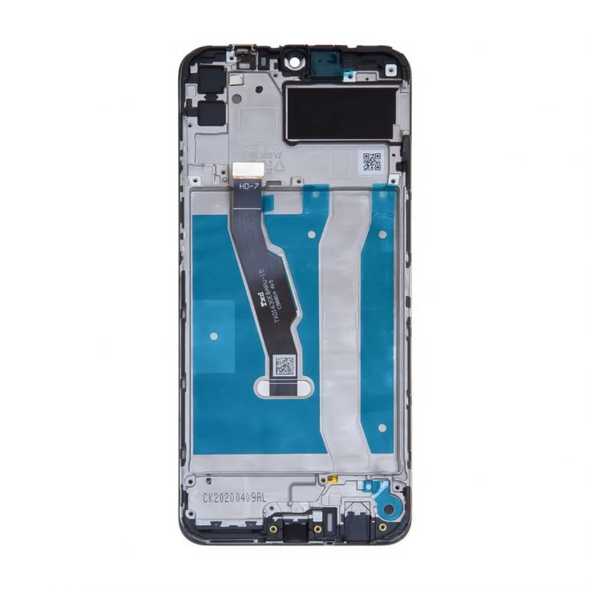 Дисплей IPS 6,3" для Huawei Y6P Honor 9A з сенсорним екраном і рамкою чорний Original Quality