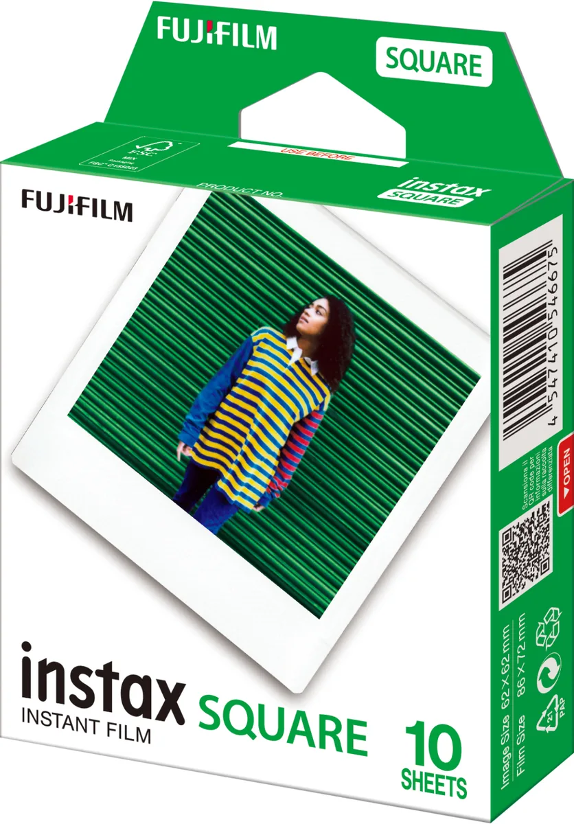 Фотоплівка Fujifilm INSTAX FILM SQUARE 86x72 мм 10 аркушів