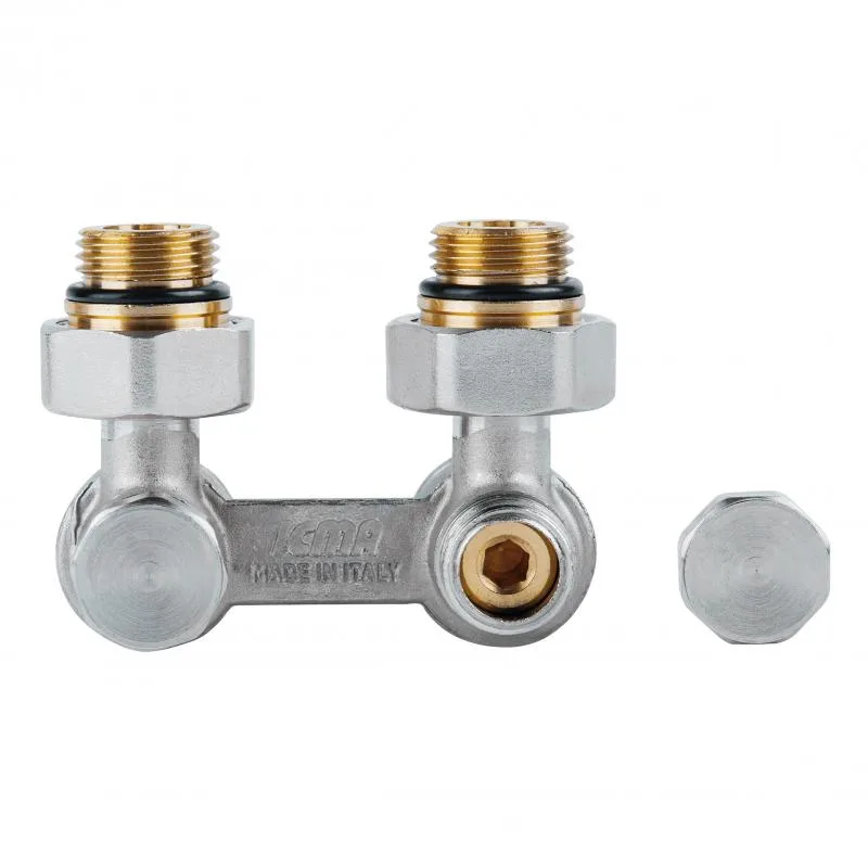 Вентиль термостатичний ICMA 884 латунь 3/4"x1/2" кутовий 83х45х68 мм