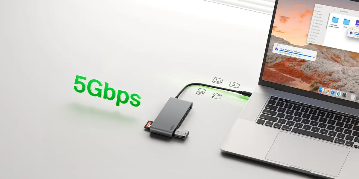 Хаб Belkin USB-C 7в1 Multiport Dock 100Вт