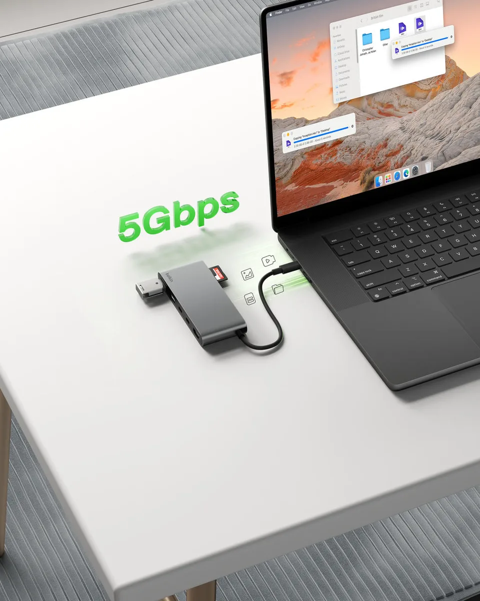 Хаб Belkin USB-C 7в1 Multiport Dock 100Вт